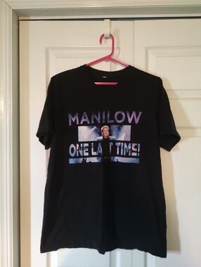 Barry Manilow One Last Time 2016 Tour Concert T-Shirt Black Original Rock & Pop